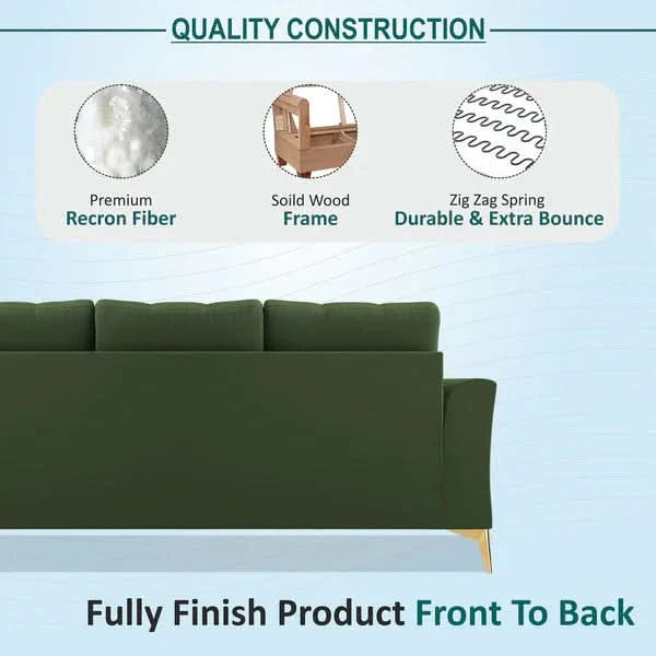 Sikki Premium Maddox Tufted LAwson Sofas - Craft Decor