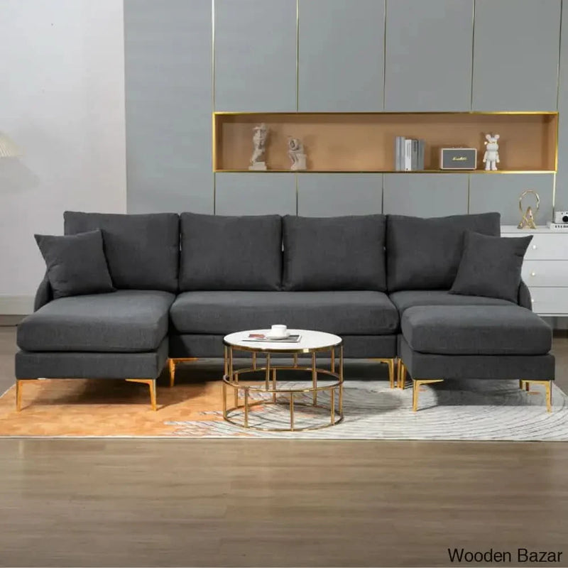 110'' Wide Reversible U-Shape Convertible Sofa with Spacious, Versatile Seating for Modern Living Rooms