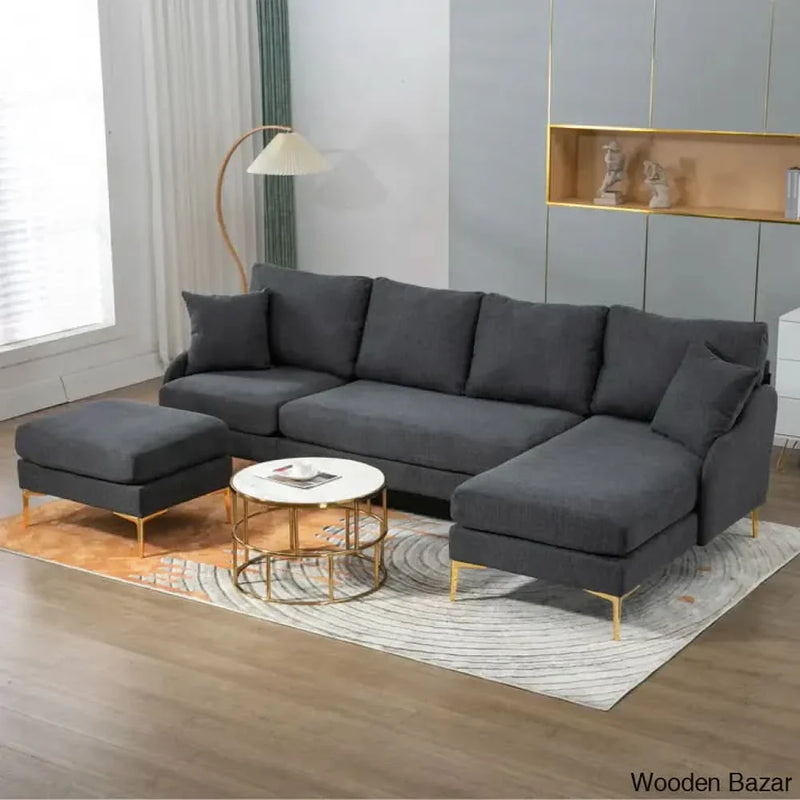 110'' Wide Reversible U-Shape Convertible Sofa with Spacious, Versatile Seating for Modern Living Rooms