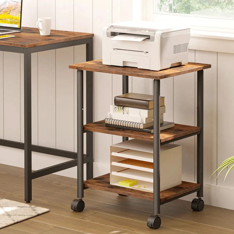 Denvir Printer Stand with Wheels - Craft Decor