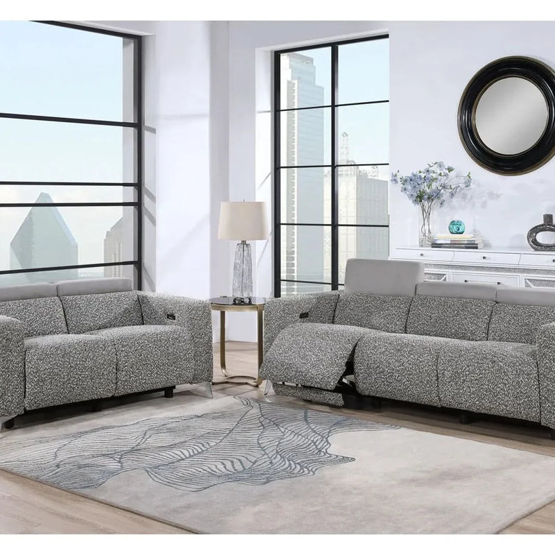 2 - Piece Faux Leather Living Room Set Luxury Sofa Set
