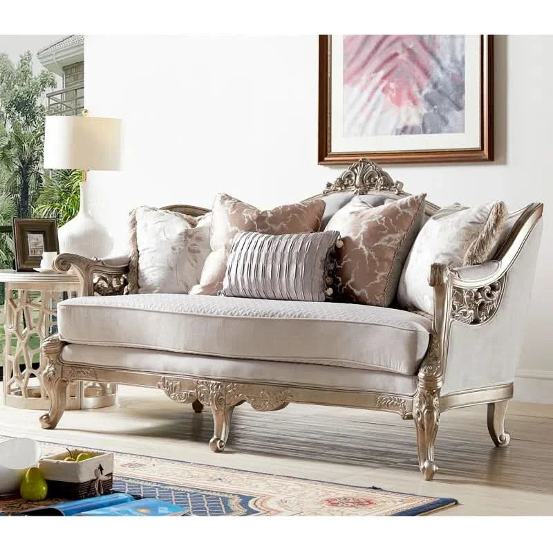 Kiaan 3 - Piece Velvet Living Room Set Luxuxy Sofa Set