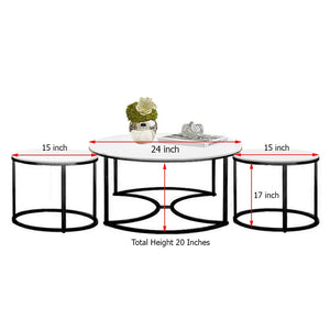 Device Bas With Brown Art Shoppee Brown Art Shoppee Set Of 3 Mdf Top Gold Legs Coffee End Tables Round Wood Stacking Table With Metal Legs For Living Room, Home Office, Nightstands (Gold & White)