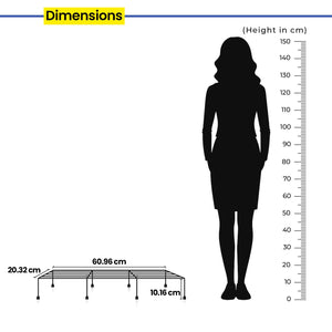 WonderStand Titan Plant Stands (Set of 4) Plant Stand for Balcony Rust Proof Metal Plant Stand for Living Room with 7 Layer Coating (Rectangle Black)