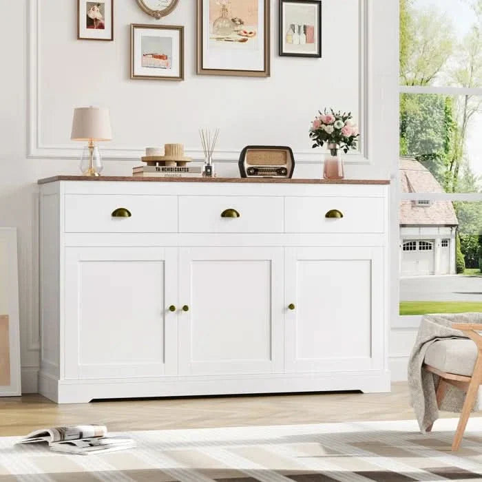 53.54'' Wide Modern Sideboard Buffet with 3 Drawers