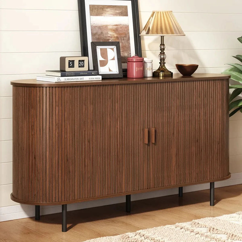 55'' Sideboard Storage Cabinet With Doors And Shelves