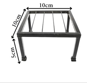 Niyara || Metal Planter Stand || Plant Stand for Pots|| Outdoor Plant Stand (set of 4, Square stand)