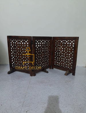 CRAFT DECOR Wooden Baby Safety Gate/Staircase Gate Kid Pet Safety Fence/Freestanding Fold-able Safety Gate for Child/Portable Safety Gate Extension/Wooden Pet Gate (Walnut)