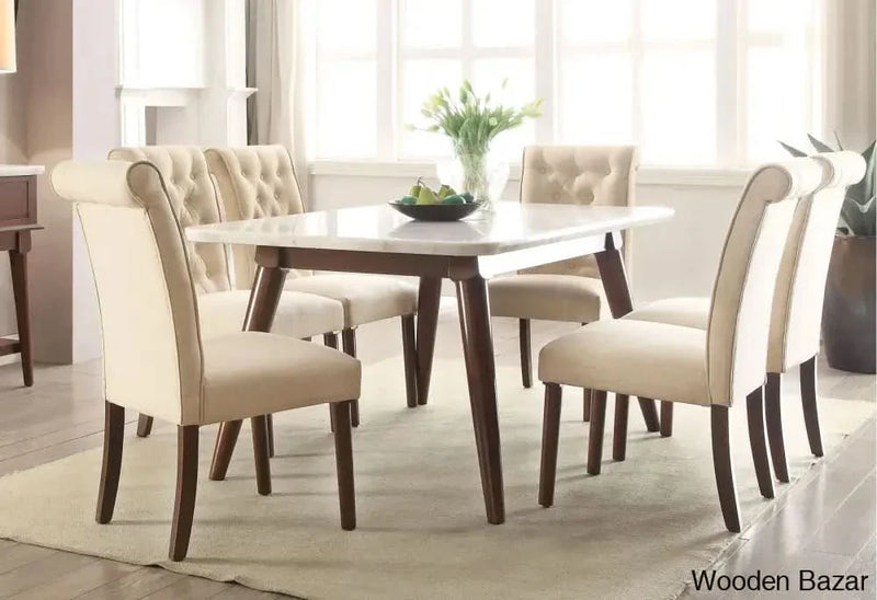7 - Piece Marble Top Dining Set exclusive design