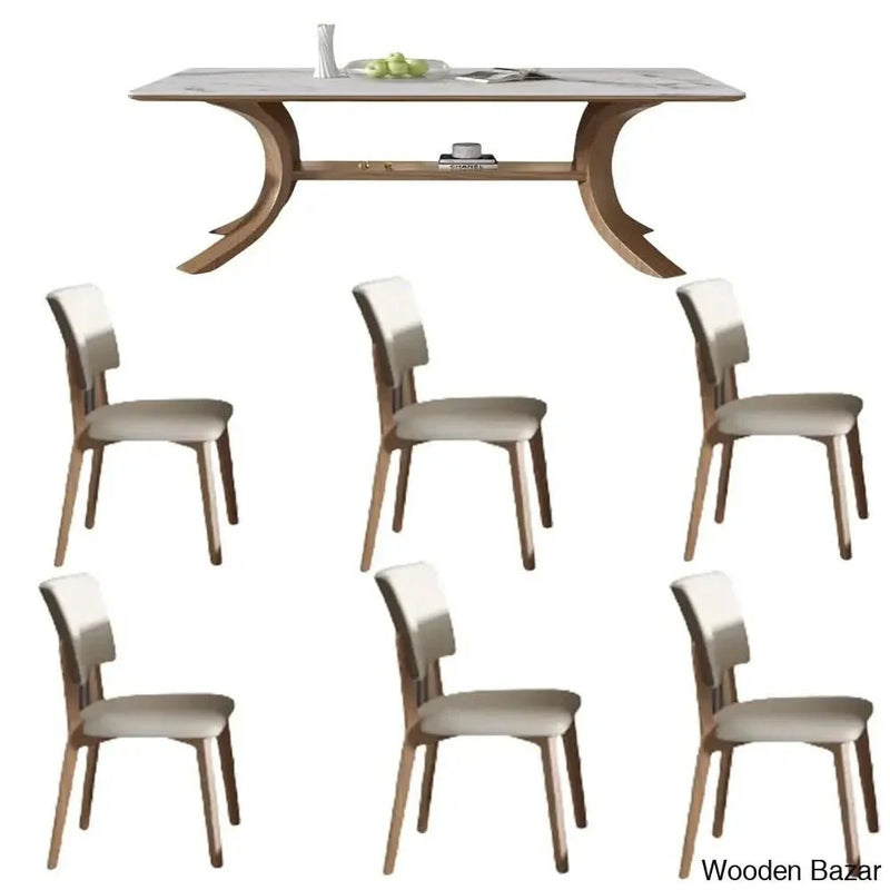 7 - Piece Trestle Dining Set exclusive design