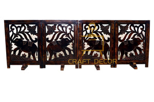 CRAFT DECOR Wooden Baby Safety Gate/Staircase Gate Kid Pet Safety Fence/Freestanding Fold-able Safety Gate for Child/Portable Safety Gate Extension/Wooden Pet Gate