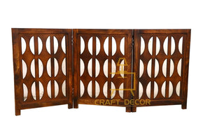 CRAFT DECOR Wooden Baby Safety Gate/Staircase Gate Kid Pet Safety Fence/Freestanding Fold-able Safety Gate for Child/Portable Safety Gate Extension/Wooden Pet Gate