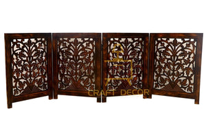 CRAFT DECOR Wooden Baby Safety Gate/Staircase Gate Kid Pet Safety Fence/Freestanding Fold-able Safety Gate for Child/Portable Safety Gate Extension/Wooden Pet Gate (Walnut)