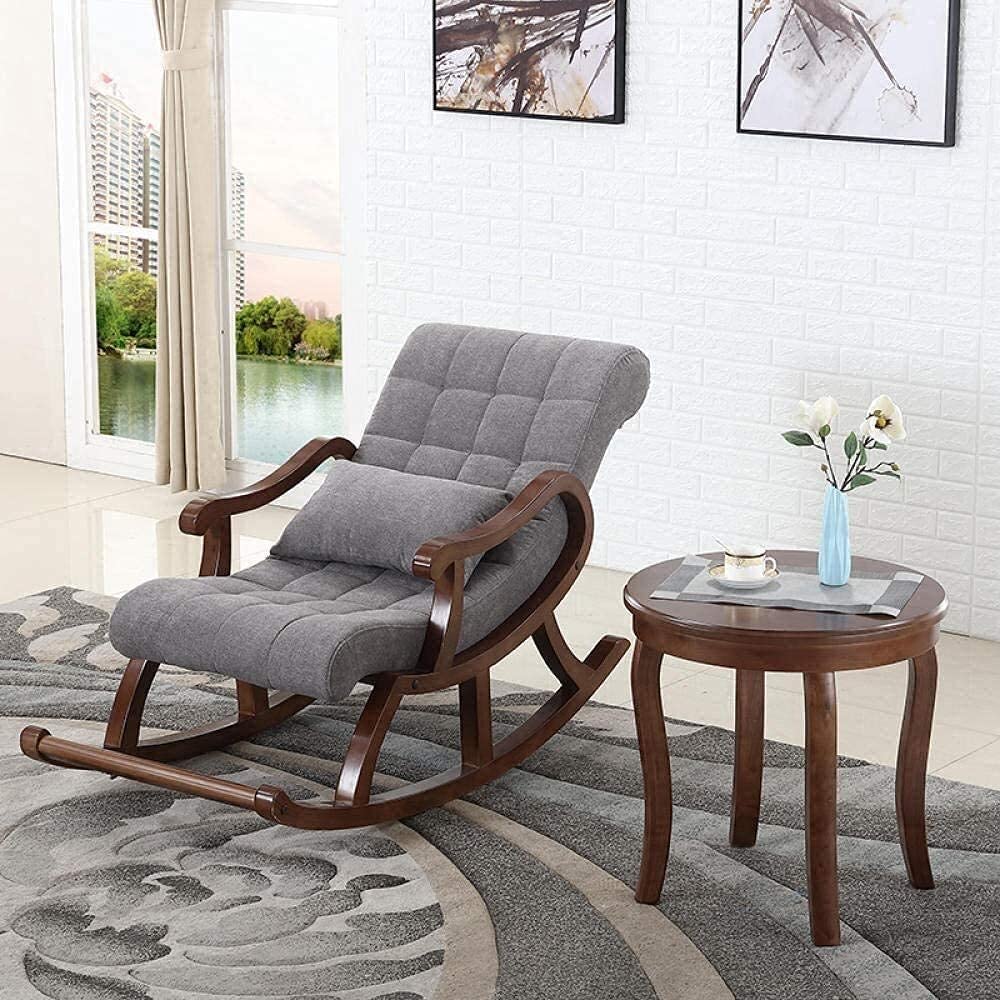 CRAFT DECOR Wooden Rocking Chair |Rocking Chair for Adults for Home | Wooden Easy Chair |Wooden Swing Chair for Home, Living Room|Sheesham Wood Rocking Chair