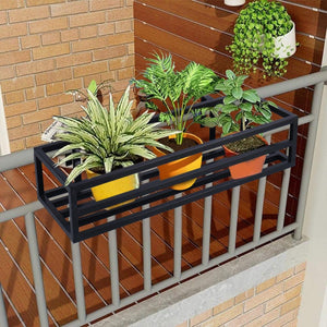 Niyara || Metal Planter Stand || Plant Stand for Pots|| Outdoor Plant Stand (set of 4, Square stand)