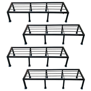 Niyara || Metal Planter Stand || Plant Stand for Pots|| Outdoor Plant Stand (set of 4, Square stand)