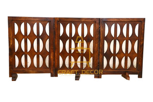 CRAFT DECOR Wooden Baby Safety Gate/Staircase Gate Kid Pet Safety Fence/Freestanding Fold-able Safety Gate for Child/Portable Safety Gate Extension/Wooden Pet Gate