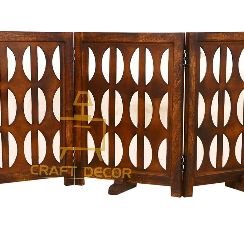 CRAFT DECOR Wooden Baby Safety Gate/Staircase Gate Kid Pet Safety Fence/Freestanding Fold-able Safety Gate for Child/Portable Safety Gate Extension/Wooden Pet Gate