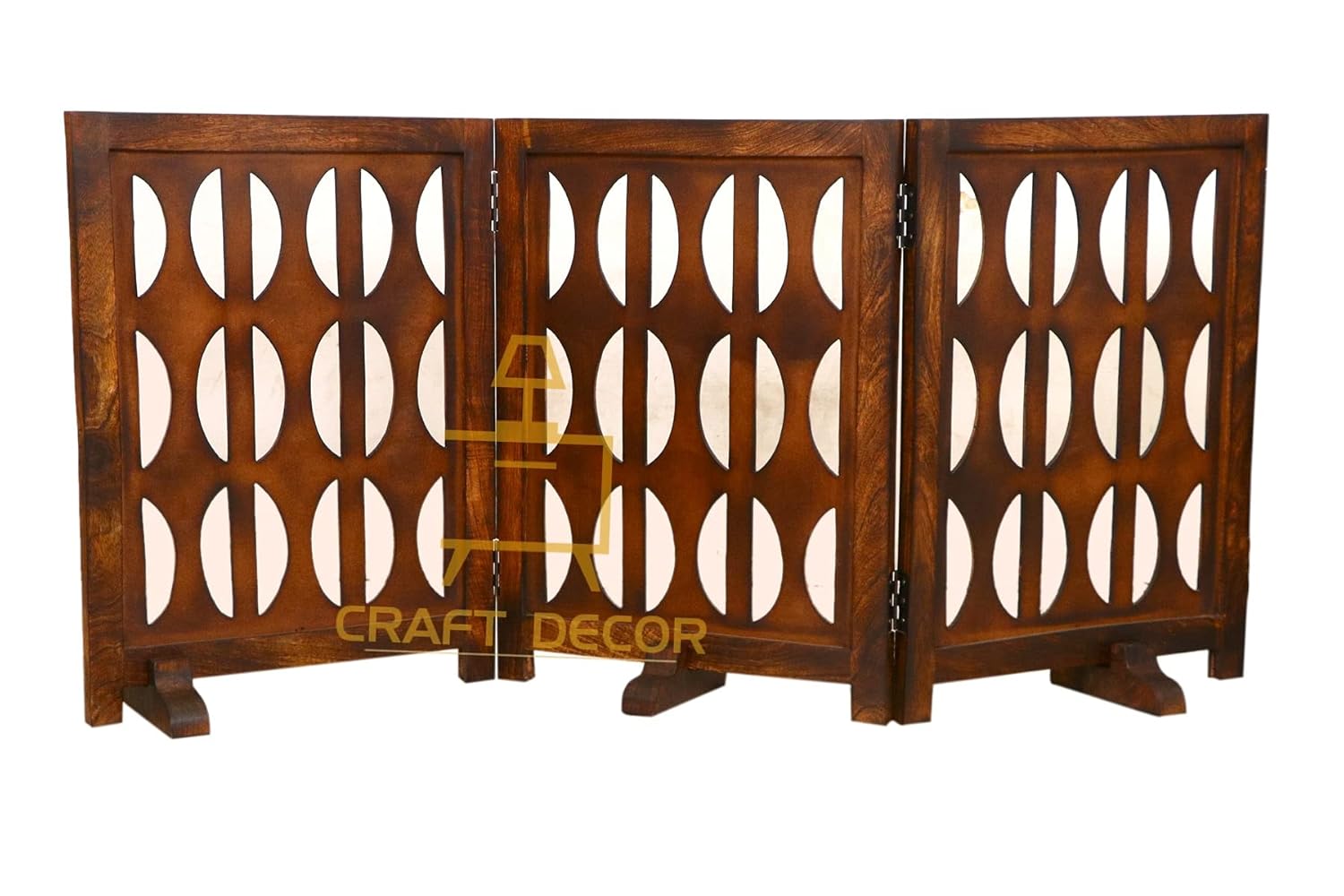 CRAFT DECOR Wooden Baby Safety Gate/Staircase Gate Kid Pet Safety Fence/Freestanding Fold-able Safety Gate for Child/Portable Safety Gate Extension/Wooden Pet Gate