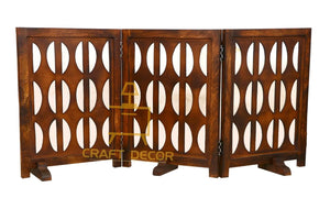 CRAFT DECOR Wooden Baby Safety Gate/Staircase Gate Kid Pet Safety Fence/Freestanding Fold-able Safety Gate for Child/Portable Safety Gate Extension/Wooden Pet Gate