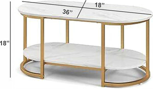 CROWN ART SHOPPEE Metal Centre Tables For The Living Room, Side Tables And Coffee Tables: Small Apartment Home Furnishings; Contemporary Coffee Tables; Oval Sofa Tables; And Side Tables 2 Tier White