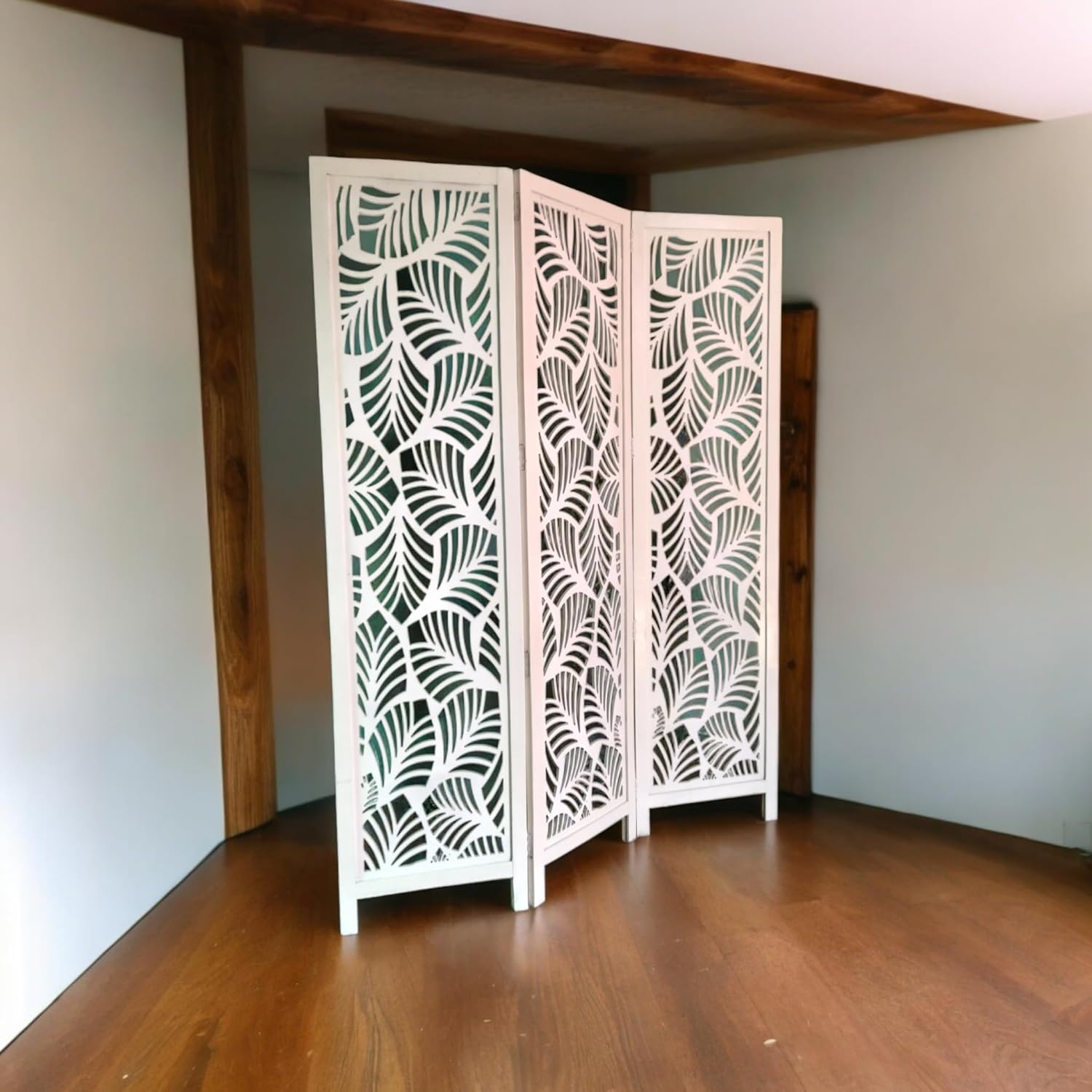 CRAFT DECOR Wooden Room Partition for Living Room, Wood Screen Separator and Wooden Room Dividers Wall Panels 6 Feet for Living Rooms/Bedroom/Office/Restaurant/Parlour/Pooja Room