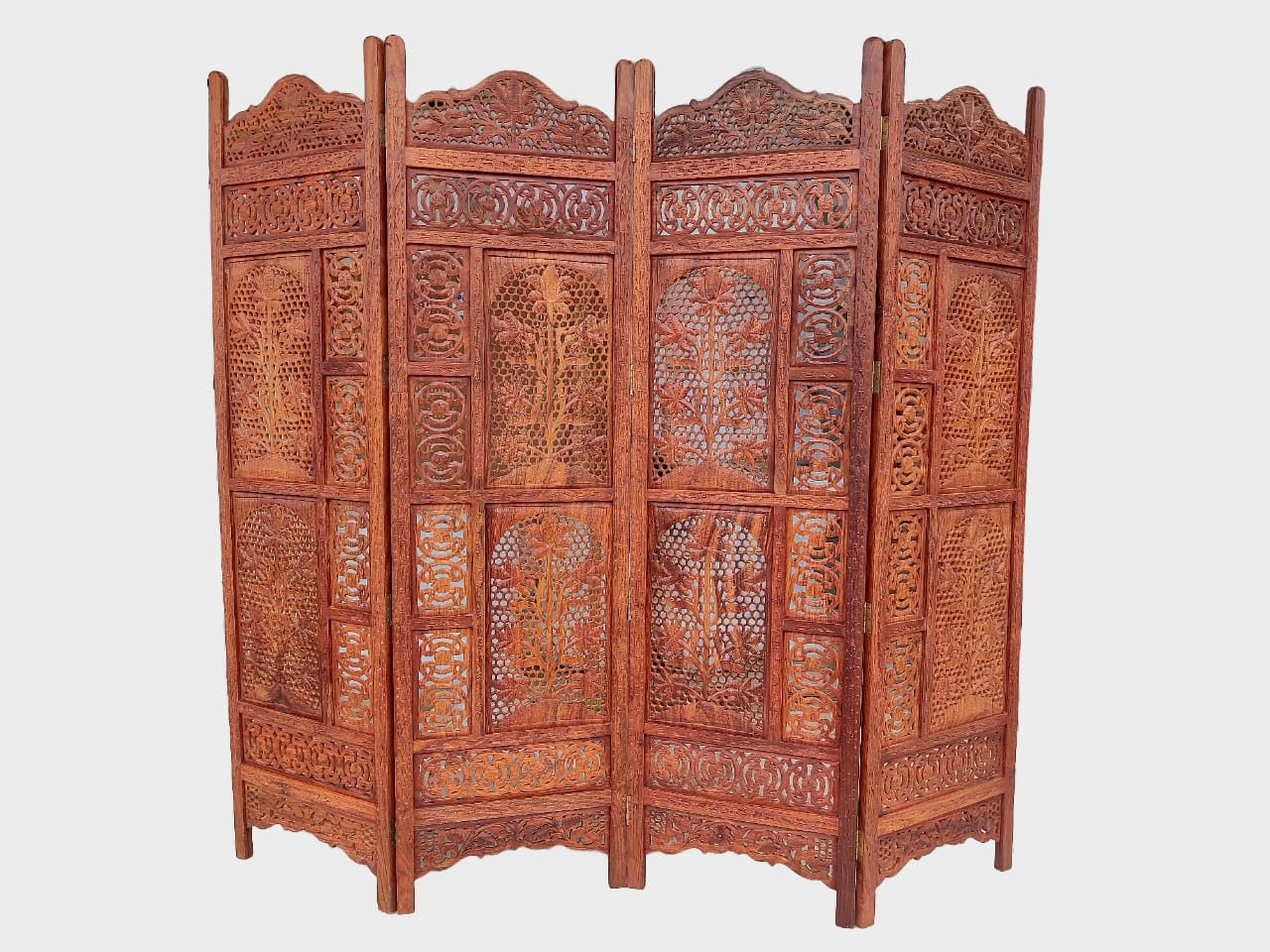 LIVING CONCEPT HANDICRAFTS Stylish Sheesham Wood Room Divider Wooden Room Partition/Screen/Room Divider/Room Natural Finish