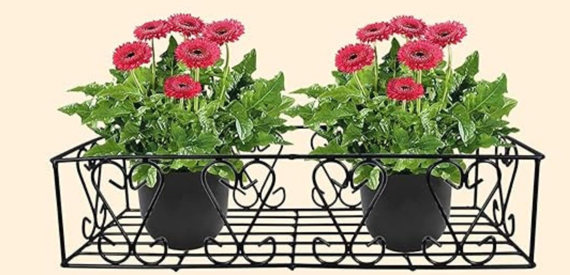 Niyara || Metal Planter Stand || Plant Stand for Pots|| Outdoor Plant Stand (set of 4, Square stand)