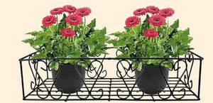 Niyara || Metal Planter Stand || Plant Stand for Pots|| Outdoor Plant Stand (set of 4, Square stand)