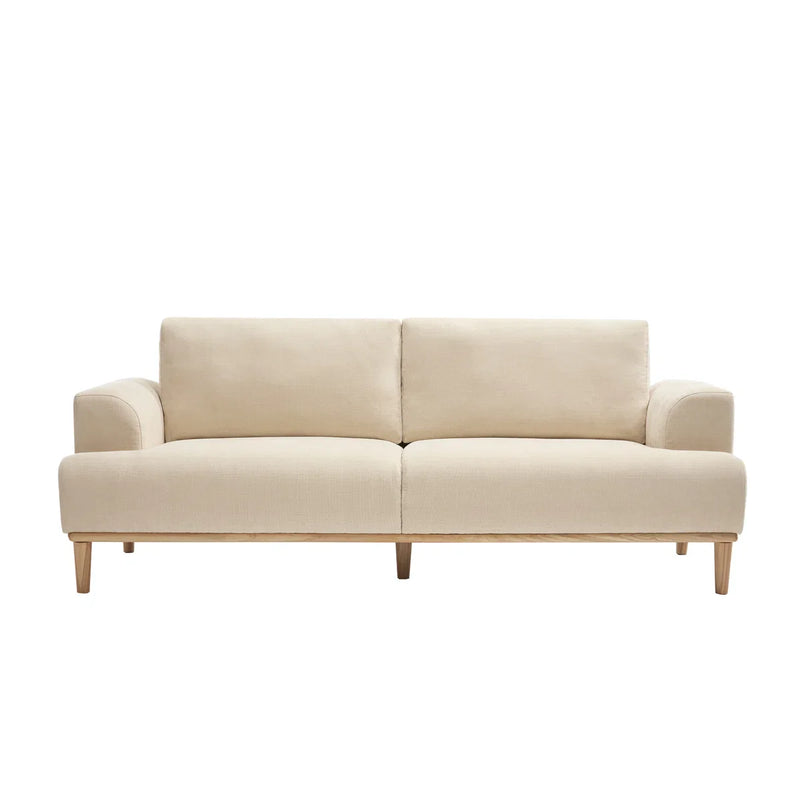 Kennick Modern Sofa Chenille Wooden Upholstered Couch