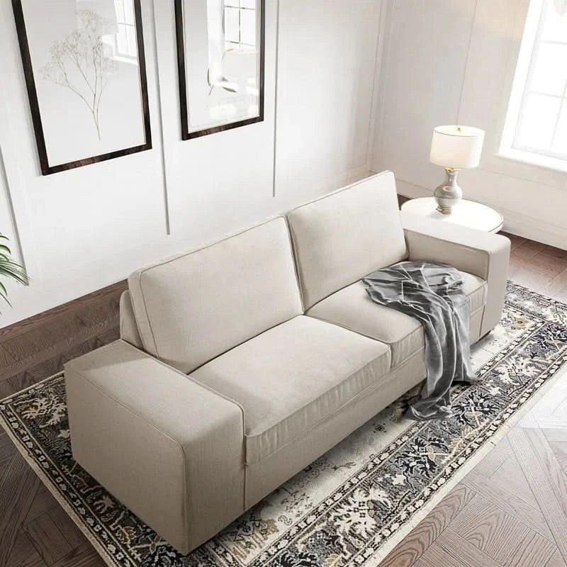 88" Luxury Modern Upholstered 3 seater Sofa For Living Room Couches With Solid Wood Frame