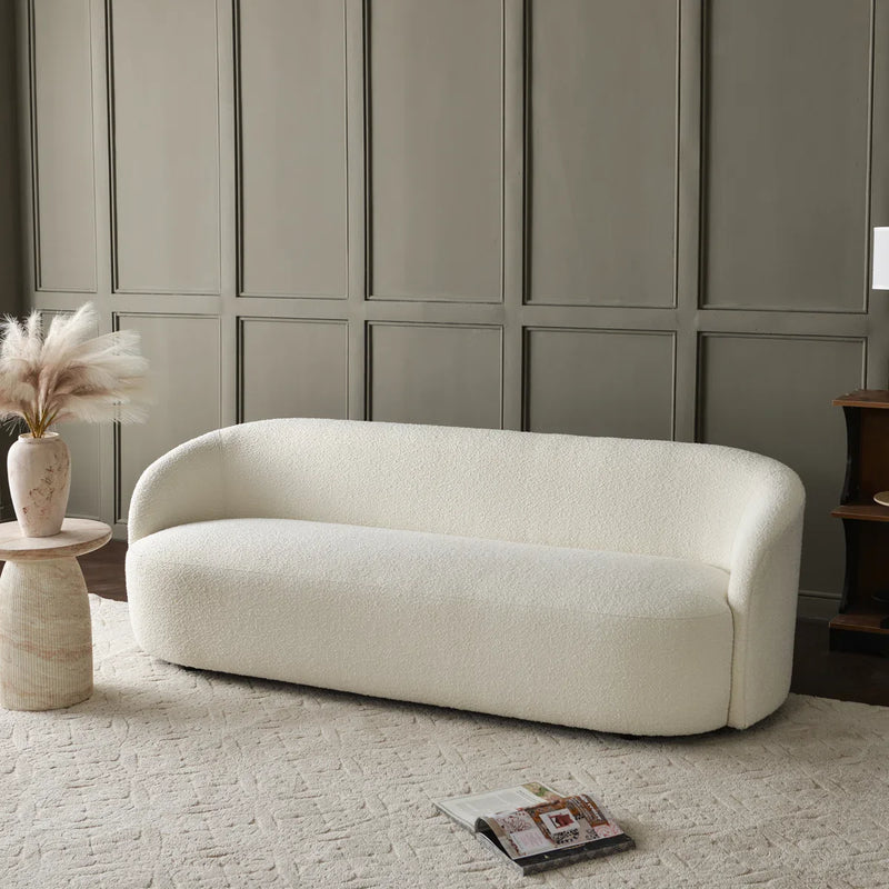 Canvick Boucle Upholstered 3-Seater Sofa - Craft Decor