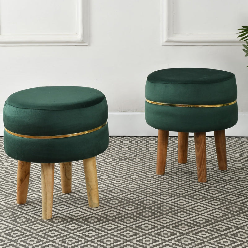 CRAFT DECOR Ottoman Stool Puffy Stool for Living Room Pouffes for Sitting Ottoman Pouffes Sitting Stool for Living Room
