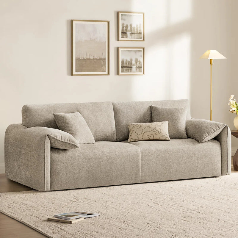 Simperk Upholstered Causal Chenille Sofa - Wooden Bazar