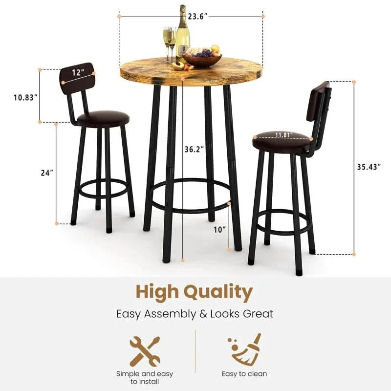 Xalope 2 Seater Dining Set - Craft Decor