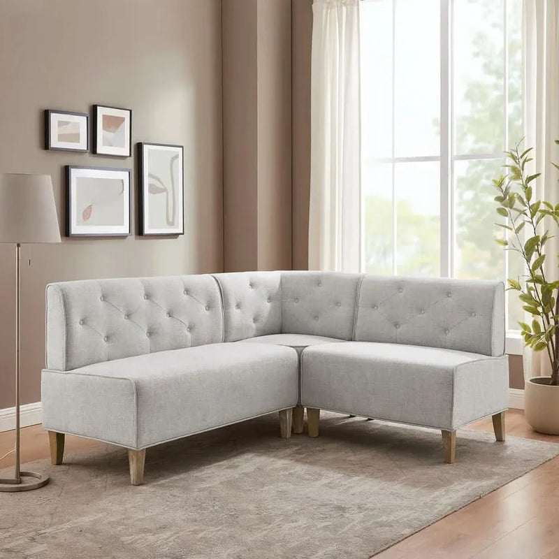 Upholstered/Faux Leather Modern Farmhouse Nook Bench - craft decor