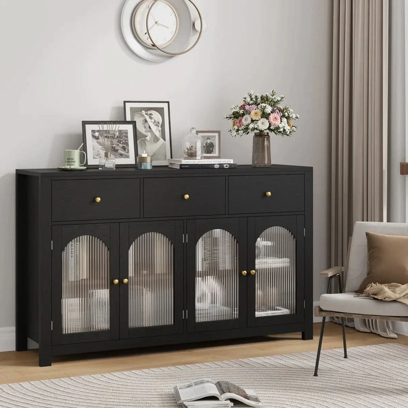 55.12'' w Sideboard Buffet with 3 Drawers