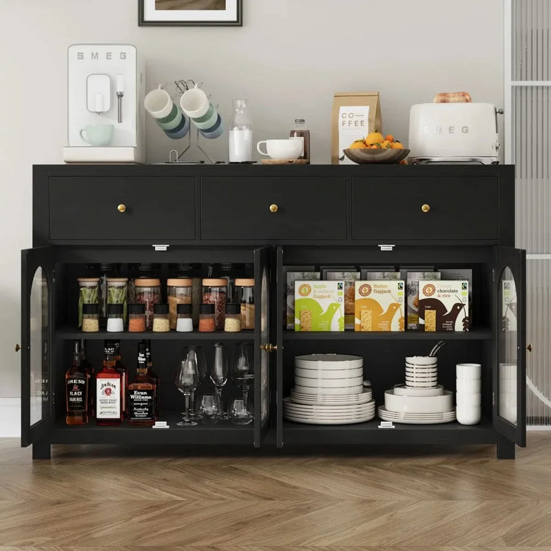 55.12'' w Sideboard Buffet with 3 Drawers