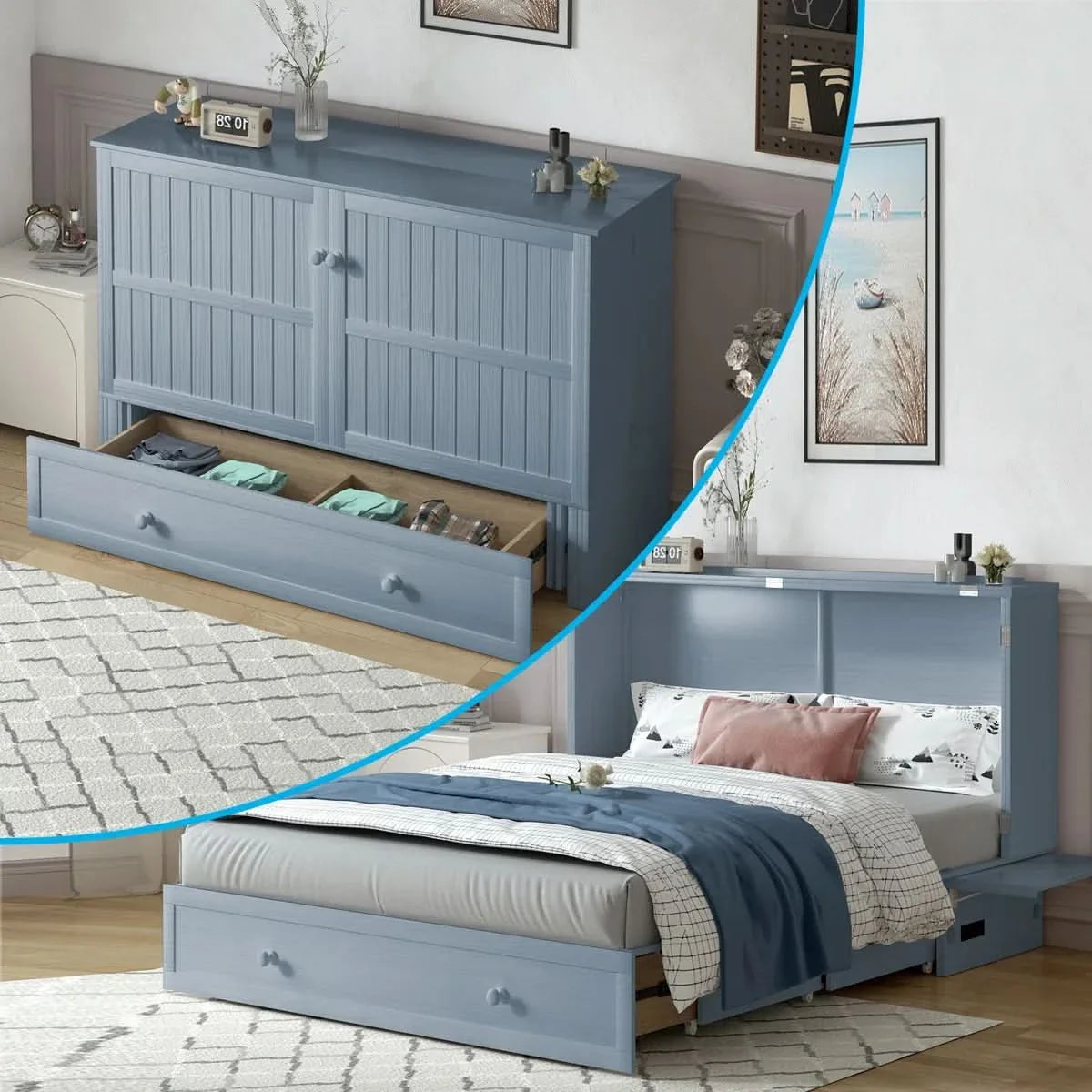 Shivank Murphy Storage Bed with Mattress - Craft Decor