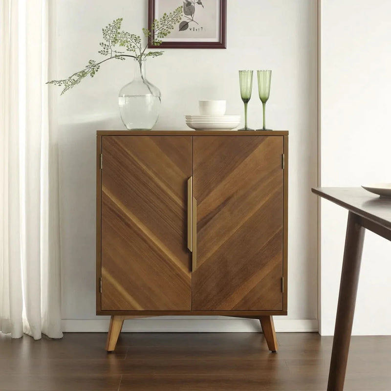 Vertical Panel Sideboard – Sleek Look with Adjustable Interior Storage