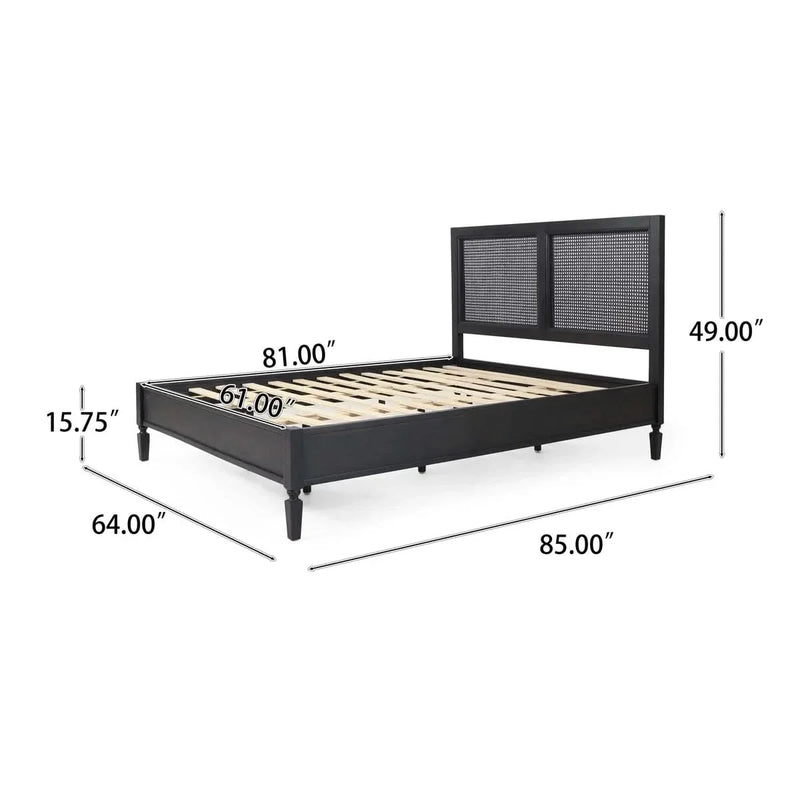 Solid Wood Bed – Durable Frame with Timeless Elegance