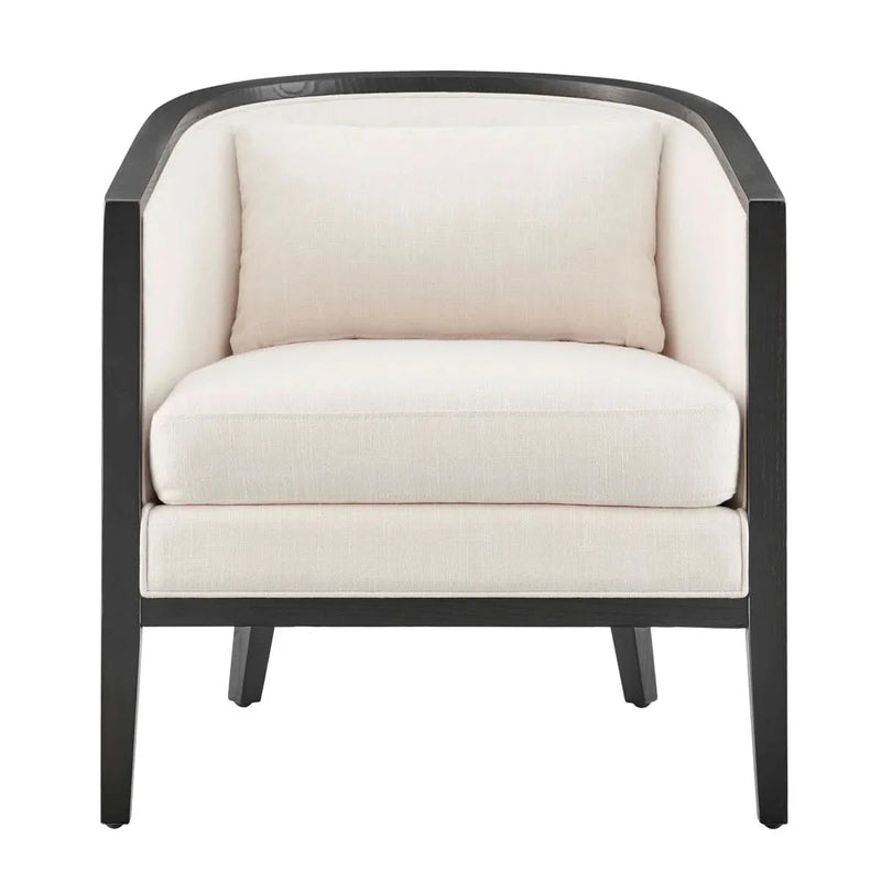 Modern Upholstered Barrel Chair – Cozy Accent Seating for Living Room