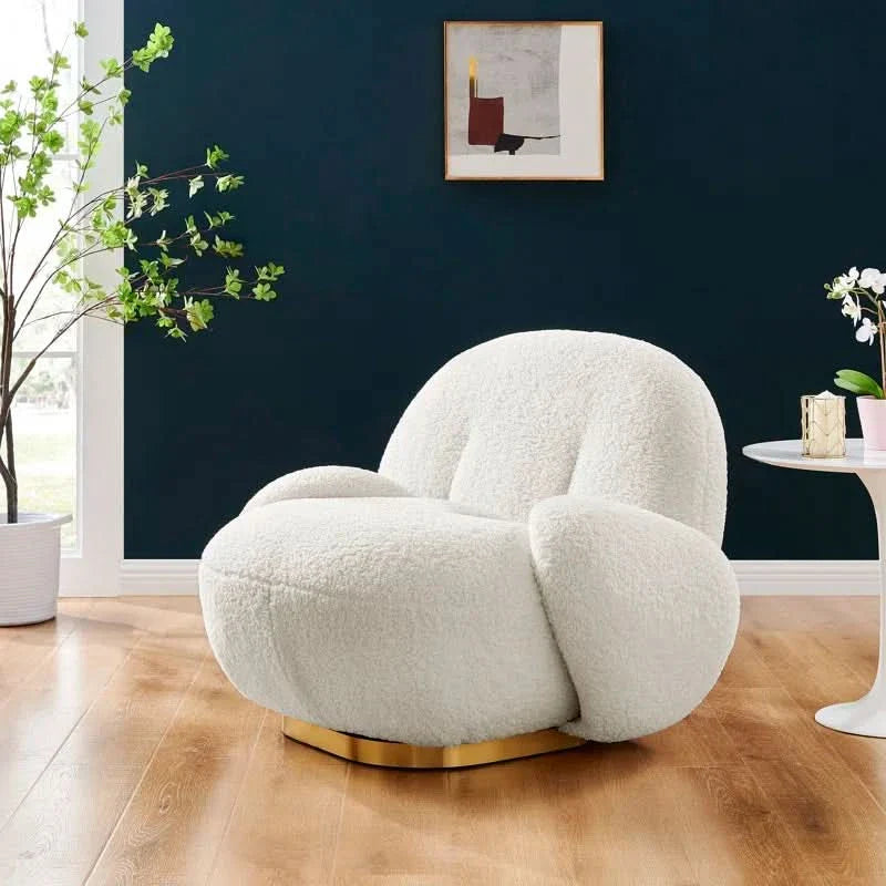 Sherrry Upholstered Swivel Accent Chair - Craft Decor