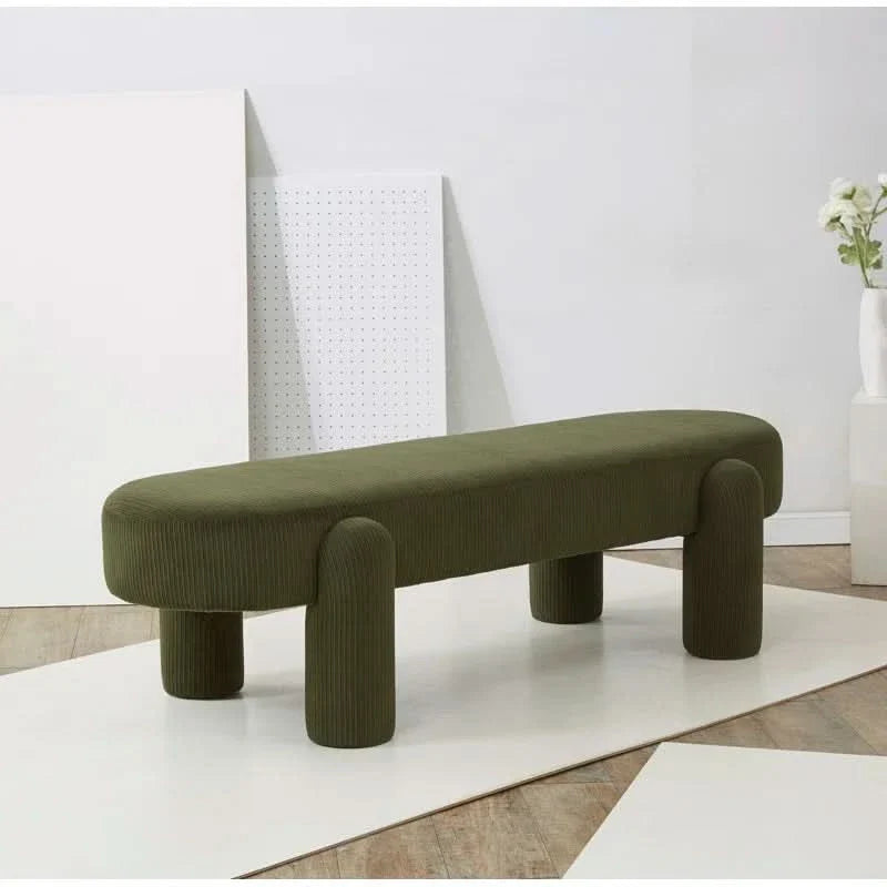 Qastil Upholstered Bench - craft decor