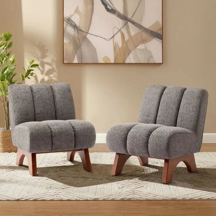 Luxur upholstered Accent Chair (Set of 2) Modern furniture - Craft Decor