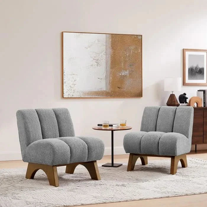 Luxur upholstered Accent Chair (Set of 2) Modern furniture - Craft Decor