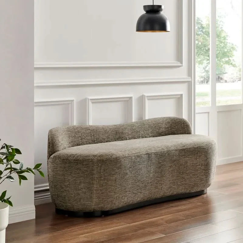 Zanz Polyester Upholstered Bench - craft decor