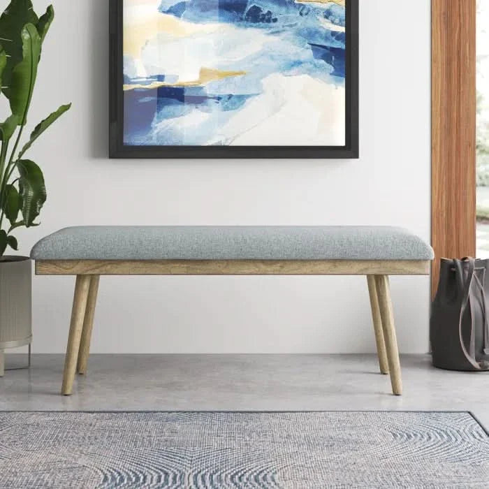 Shermilared Polyester Upholstered Bench - craft decor