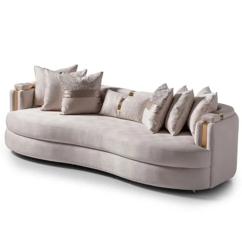 Carmelaz 102'' Square Arm 3 Seater Curved Sofa