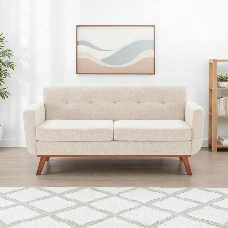 Keskate Square Arm Loveseat - Craft Decor